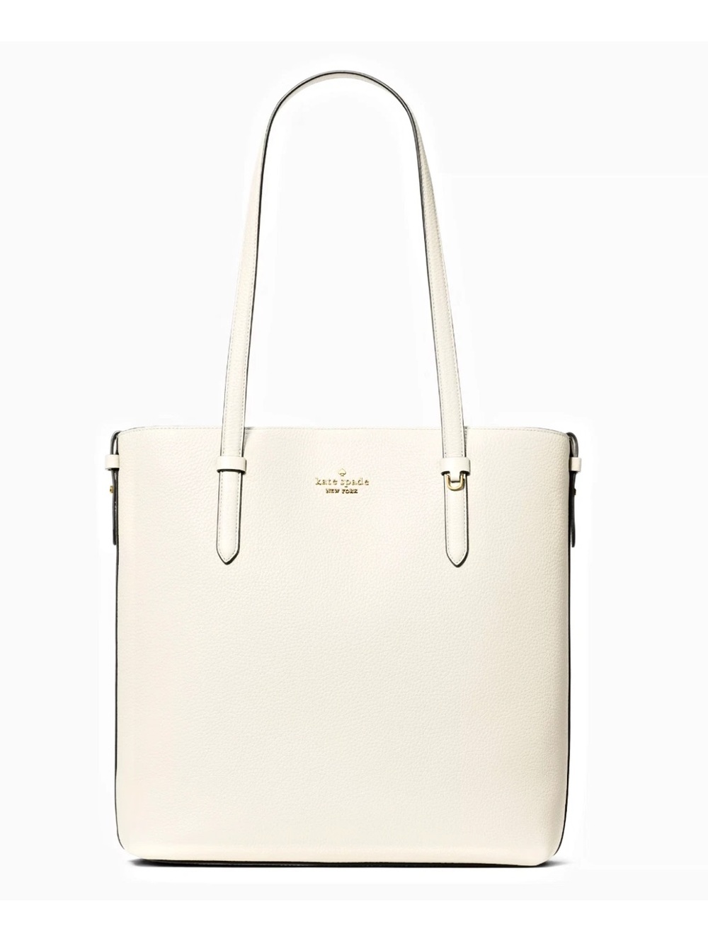 New Kate Spade Juliette Pebble Leather Medium Tote Meringue
